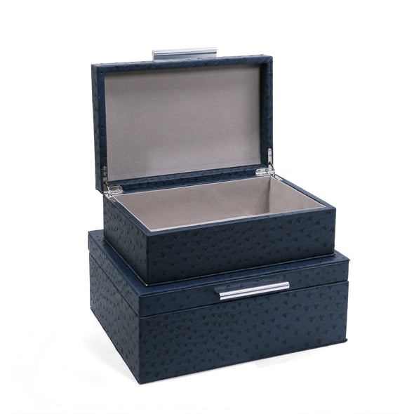 A22008 leather Decorative Boxes (2Pcs)