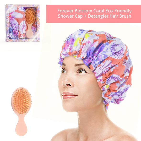 A22002 Shower cap+ hair brush